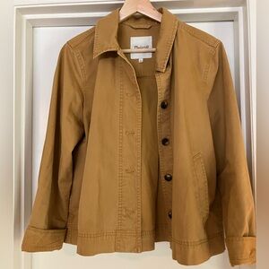 Madewell Women's Northwood Sahara Sand Jacket, size L, 100% cotton
